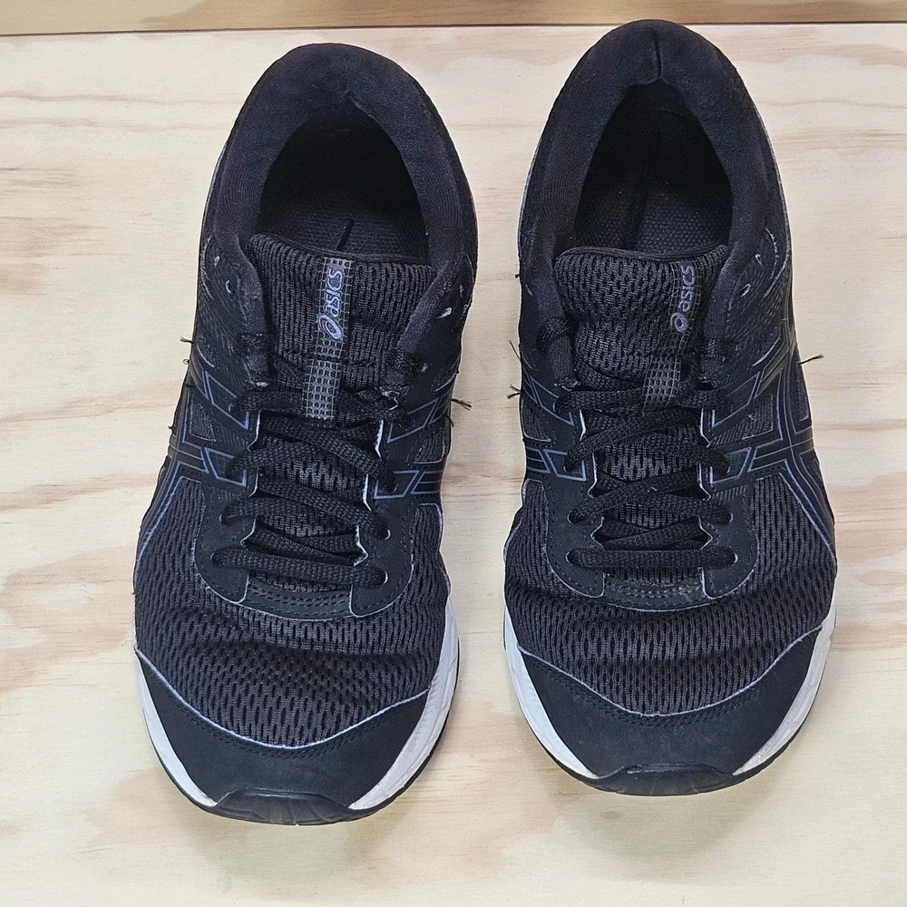 Asics Gel-Contend 6 Mens Black White Running Shoes 1011A667 Size 9